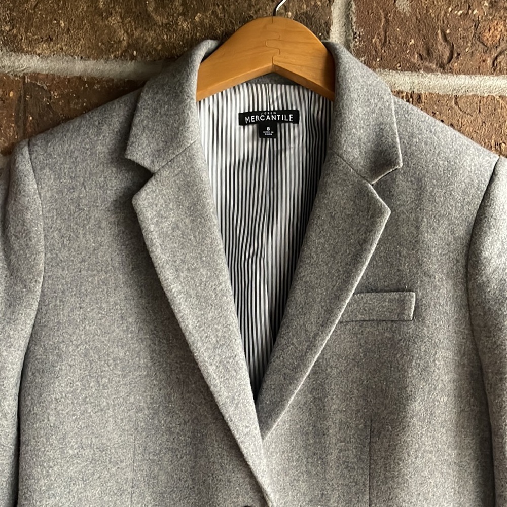 J.Crew Gray Wool School Boy Blazer - Picture 4 of 10